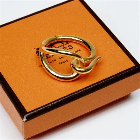 used hermes scarf ring